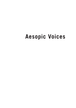Aesopic Voices