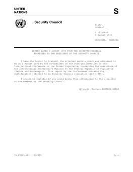 Security Council Distr