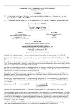 Vuzix Corporation (Exact Name of Registrant As Specified in Its Charter)