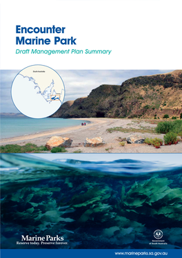 Encounter Marine Park Draft Management Plan Summary