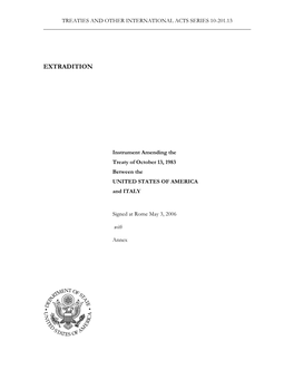 10-201.13-Italy-EU-Extradition-Treaty.Pdf