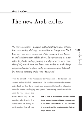 The New Arab Exiles by Mark Le Vine