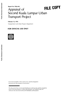 World Bank Document