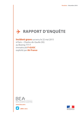 Rapport D'enquête