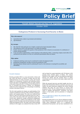 Policy Brief