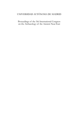 UNIVERSIDAD AUTÓNOMA DE MADRID Proceedings of the 5Th