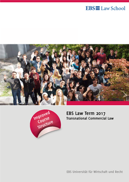 EBS Law Term 2017 Improved Transnational Commercial Law Course Structure