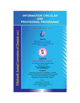 Indian Chemical Society Is Organizing