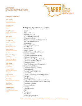 Participating Organizations and Agencies