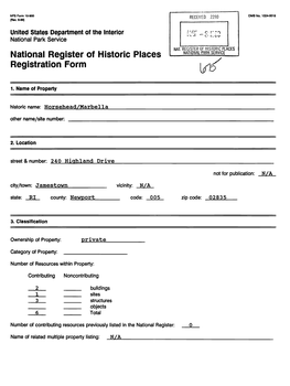 National Register of Historic Places Continuation Sheet