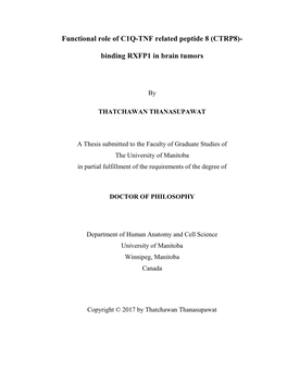 Binding RXFP1 in Brain Tumors