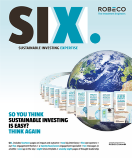 Sustainable Investing Expertise
