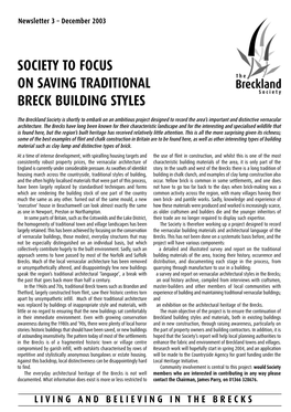 Society to Focus on Saving Traditional Breck Building Styles