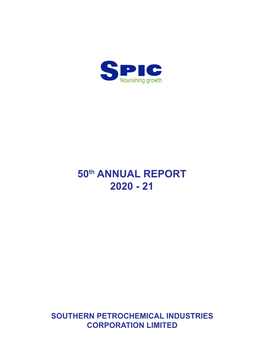 50Th ANNUAL REPORT 2020 - 21