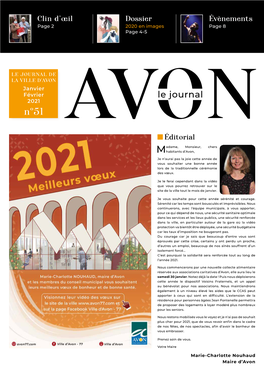 LE JOURNAL DE LA Villejanvier D’AVON Février Le Journal 2021