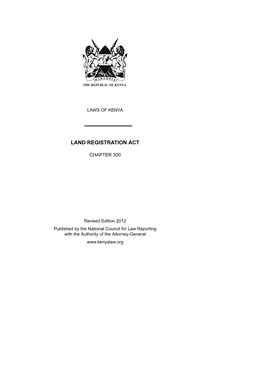Land Registration Act