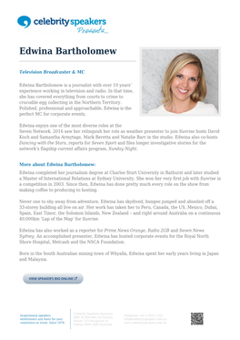 Edwina Bartholomew