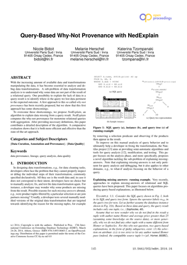 Query-Based Why-Not Provenance with Nedexplain