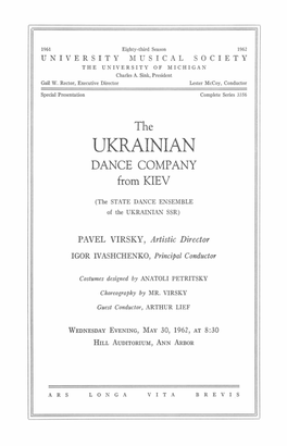 UKRAINIAN DANCE COMPANY from KIEV