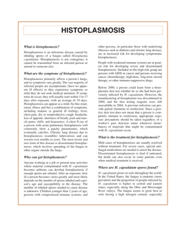 Histoplasmosis