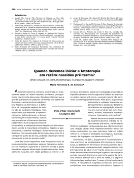 When Should We Start Phototherapy in Preterm Newborn Infants?