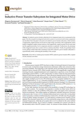 Inductive Power Transfer Subsystem for Integrated Motor Drive