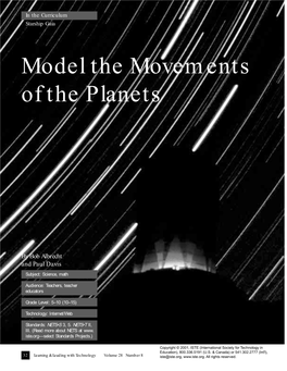 Model the Movements of the Planets