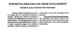 Poinsettia Diseases and Their Management