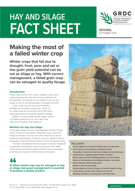 Hay and Silage Fact Sheet