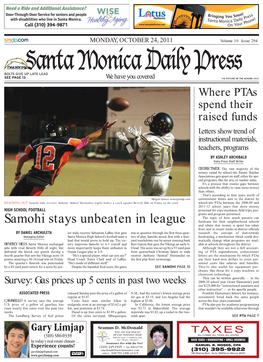 Samohi Stays Unbeaten in League