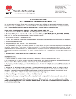 Nuclear Perfusion Stress Test