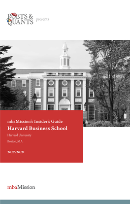Insider's Guide: Harvard Business School