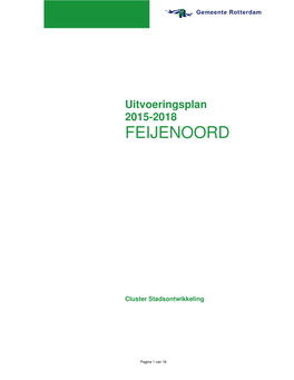 Uitvoeringsplan 2015-2018