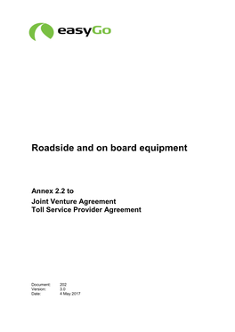 Roadside and on Board Equipment