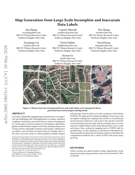 Map Generation from Large Scale Incomplete and Inaccurate Data