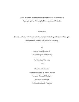 View Is Primarily on Addressing the Issues of Non-Permanently Charged Reactivators and the Development of Treatments for Aged Ache