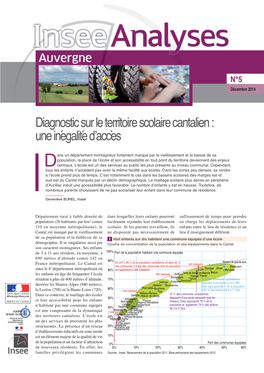 Diagnostic Sur Le Territoire Scolaire Cantalien : Une Inégalité D'accès