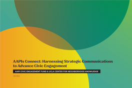 Aapis Connect: Harnessing Strategic Communications to Advance Civic Engagement