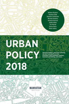 Urban Policy 2018 | Manhattan Institute