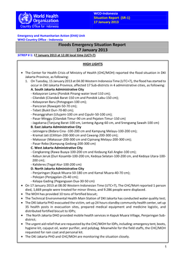 First Situation Report