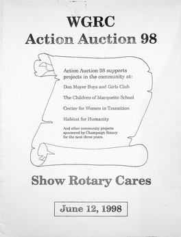 Action Auction 98 WGRC