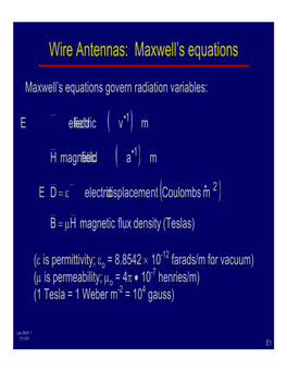 Maxwell's Equations