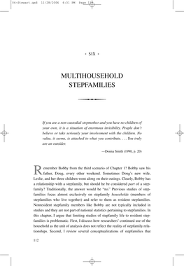 Multihousehold Stepfamilies