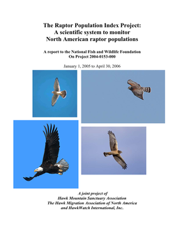 The Raptor Population Index Project: a Scientific System to Monitor North American Raptor Populations