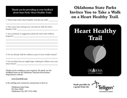 Oklahoma State Parks Invites You to Take a Walk on a Heart Healthy Trail