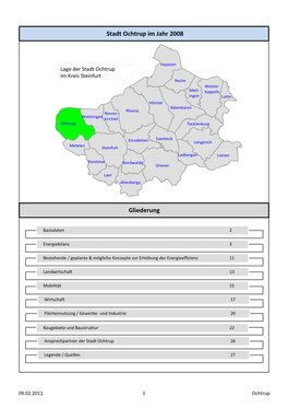 Kommunalsteckbrief Der Stadt Ochtrup