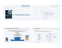 Computer Science 2. Conditionals and Loops