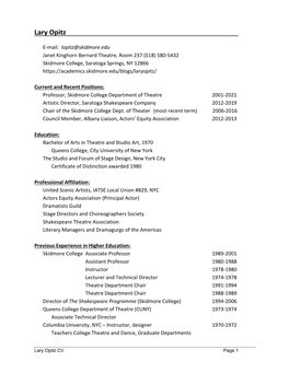 Lary-Opitz CV -2021