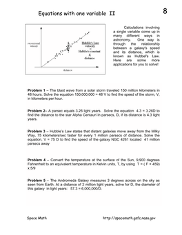 Equations with One Variable II 8