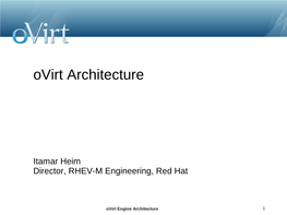 Ovirt Architecture